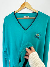 Charger l'image dans la galerie, Pull col V Lacoste collection "Yachting" des années 80' - XL