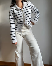 Upload image to gallery, Gilet Lacoste inspiration marinière - S