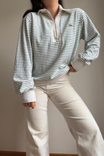 Charger l'image dans la galerie, Pull half zip Lacoste en tissu éponge fabriqué en France dans les années 80's - M