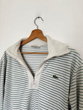 Charger l'image dans la galerie, Pull half zip Lacoste en tissu éponge fabriqué en France dans les années 80's - M