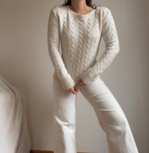 Charger l'image dans la galerie, Pull Lacoste à la maille tressée en laine & cachemire - M