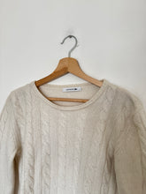 Charger l'image dans la galerie, Pull Lacoste à la maille tressée en laine & cachemire - M