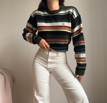 Upload image to gallery, Pull Lacoste à rayures en pure laine - L