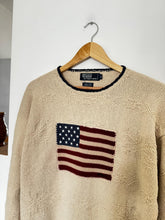 Upload image to gallery, Pull Ralph Lauren collection American Flag tricoté main - XL