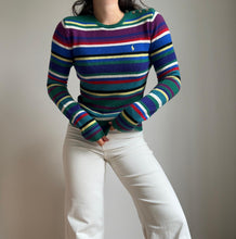Charger l'image dans la galerie, Pull Ralph Lauren rayé en laine & cachemire - M