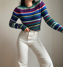 Charger l'image dans la galerie, Pull Ralph Lauren rayé en laine & cachemire - M