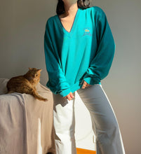 Charger l'image dans la galerie, Pull col V Lacoste collection "Yachting" des années 80' - XL