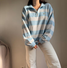 Upload image to gallery, Pull col à zip Lacoste à rayures - L