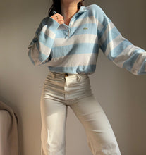 Upload image to gallery, Pull col à zip Lacoste à rayures - L