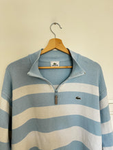 Upload image to gallery, Pull col à zip Lacoste à rayures - L