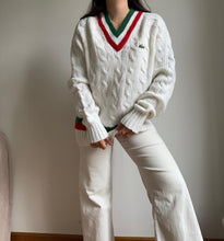 Charger l'image dans la galerie, Pull Lacoste Izod à la maille torsadée des années 70' - M