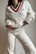 Charger l'image dans la galerie, Pull Lacoste Izod à la maille torsadée des années 70' - M