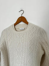 Charger l'image dans la galerie, Pull Lacoste à la maille tressée en laine & alpaga - M