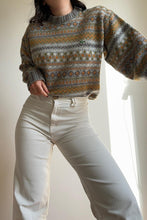 Charger l'image dans la galerie, Pull Lacoste en grosse maille à motifs fabriqué des années 80' - M