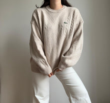 Charger l'image dans la galerie, Pull Lacoste en grosse maille des années 90' - L