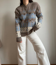 Upload image to gallery, Gilet Lacoste à motifs fabriqué en France des années 80 - M