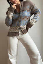 Upload image to gallery, Gilet Lacoste à motifs fabriqué en France des années 80 - M