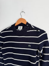 Charger l'image dans la galerie, Pull Lacoste style marinière en grosse maille - S