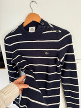 Charger l'image dans la galerie, Pull Lacoste style marinière en grosse maille - S