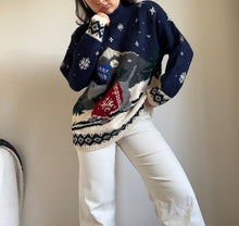 Charger l'image dans la galerie, Pull Ralph Lauren en grosse maille tricotée main winter edition - M