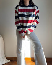 Charger l'image dans la galerie, Pull Lacoste brodé à rayures des années 80' - M