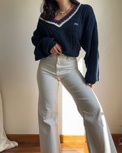 Charger l'image dans la galerie, Pull col V Lacoste en grosse maille - XL