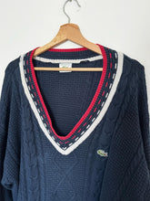 Charger l'image dans la galerie, Pull col V Lacoste en grosse maille - XL