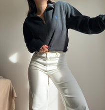 Upload image to gallery, Pull half zip Ralph Lauren en coton noir - M