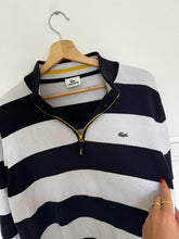 Upload image to gallery, Pull col à zip Lacoste à rayures - L