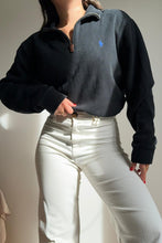 Upload image to gallery, Pull half zip Ralph Lauren en coton noir - M