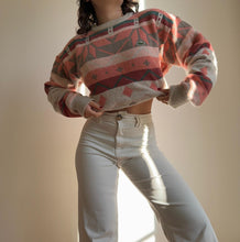 Charger l'image dans la galerie, Pull Lacoste en grosse maille à motifs fabriqué en France des années 80’ - XL