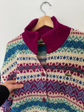 Upload image to gallery, Gilet Lacoste à motifs en pure laine vierge des années 80' - M