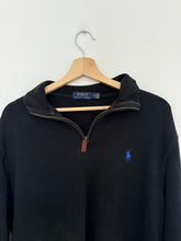 Upload image to gallery, Pull half zip Ralph Lauren en coton noir - M