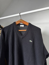 Upload image to gallery, Pull col V Lacoste en laine noir - L
