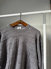 Upload image to gallery, Pull Lacoste en grosse maille gris chiné - L
