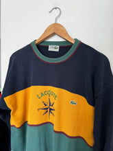 Upload image to gallery, Pull Lacoste broderie rose des vents des années 80&#39; - M
