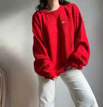 Charger l&#39;image dans la galerie, Pull Lacoste en grosse maille fabriqué en France des années 80&#39; - L

