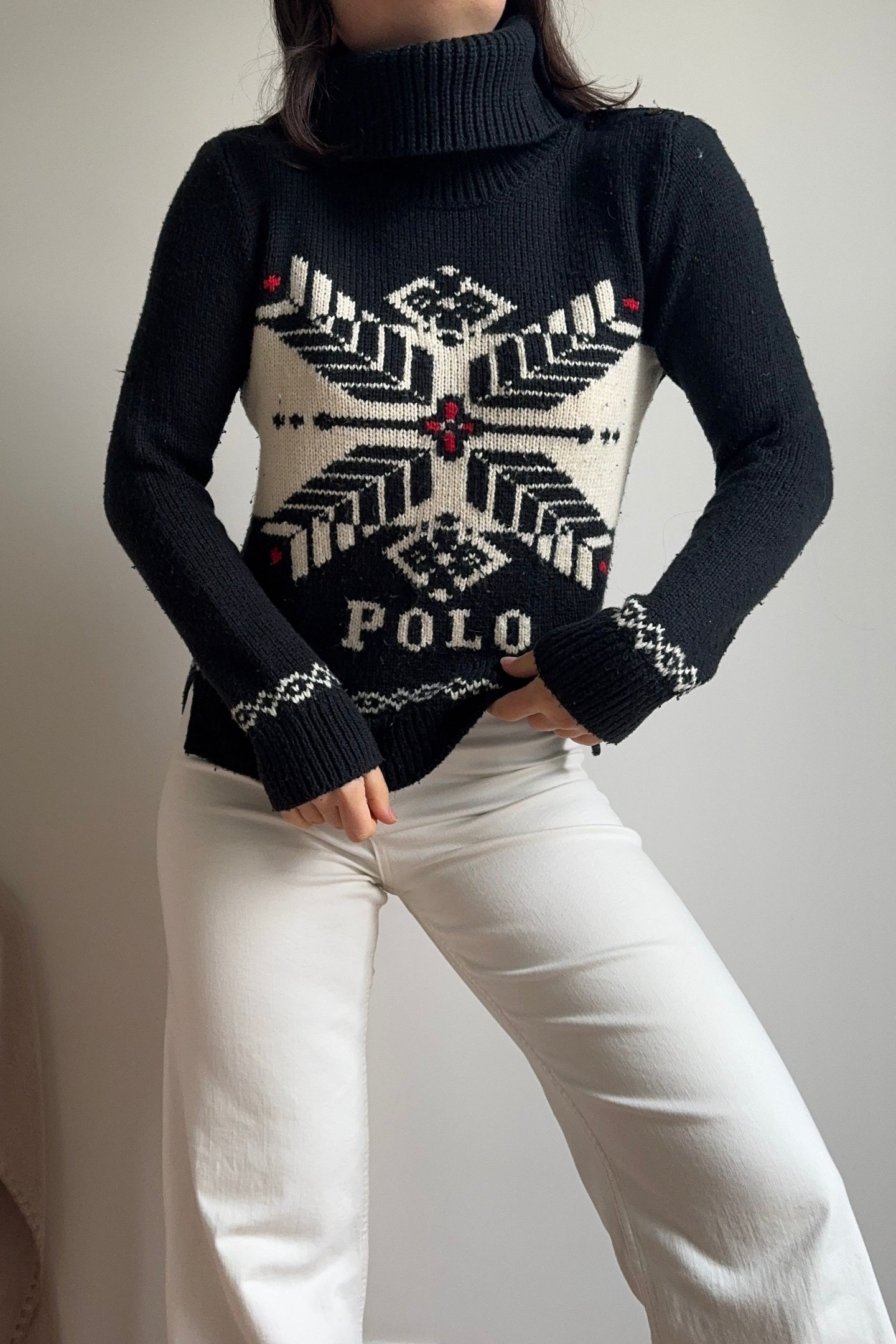 Pull col roulé Ralph Lauren Polo winter edition - S