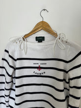 Charger l&#39;image dans la galerie, Pull Ralph Lauren style marinière brodé - M
