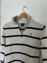 Upload image to gallery, Pull half zip Ralph Lauren rayé style marinière - XS
