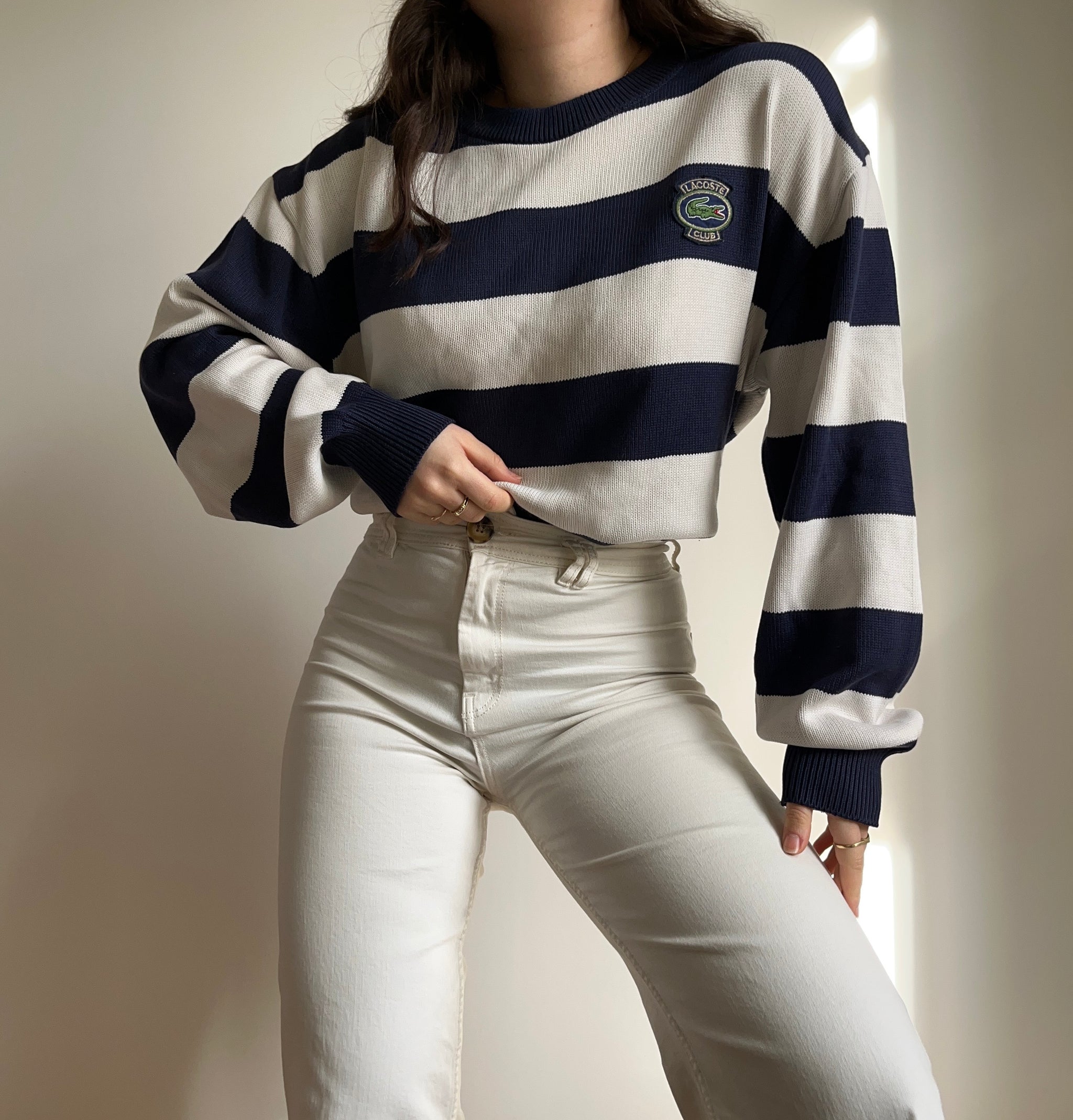 Pull Lacoste Club inspiration mariniere L Julie Delila