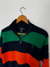 Charger l&#39;image dans la galerie, Pull half zip Ralph Lauren à rayures - S
