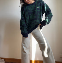 Charger l&#39;image dans la galerie, Pull Lacoste en grosse maille des années 80&#39; made in France - L
