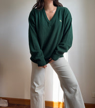 Charger l&#39;image dans la galerie, Pull col V Lacoste des années 80&#39; fabriqué en France - M
