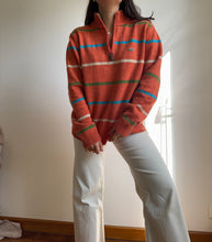 Charger l&#39;image dans la galerie, Pull half zip Lacoste à rayures en laine - L
