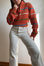 Charger l&#39;image dans la galerie, Pull half zip Lacoste à rayures en laine - L
