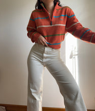 Charger l&#39;image dans la galerie, Pull half zip Lacoste à rayures en laine - L
