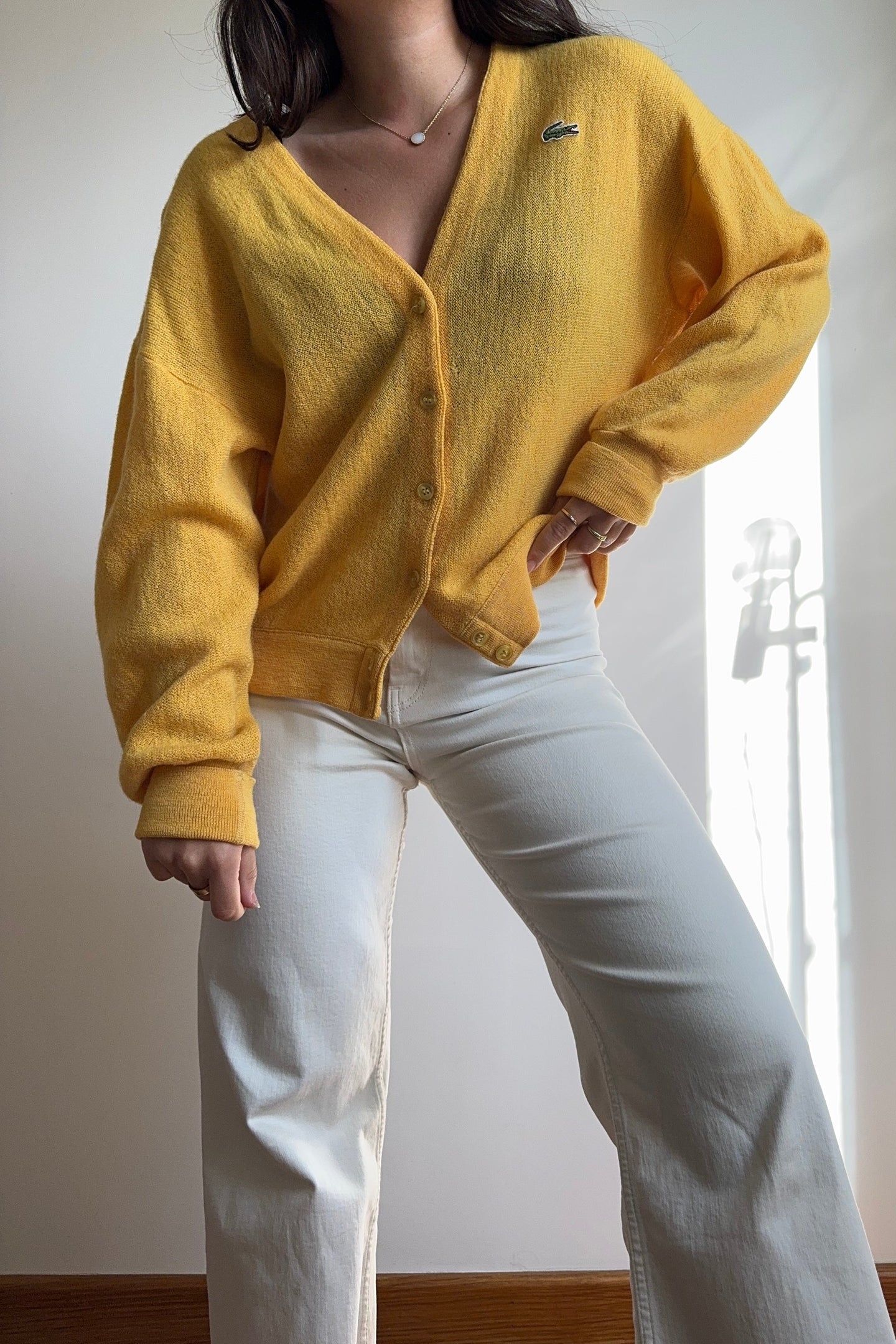 Gilet Lacoste des années 80' made in France - M