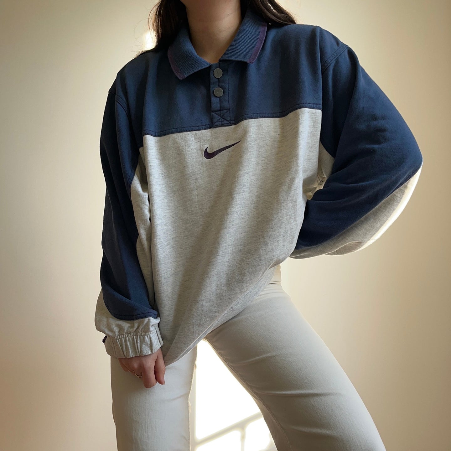 Sweat Nike vintage brodé - M