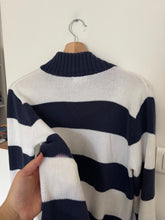 Charger l&#39;image dans la galerie, Pul half zip Ralph Lauren à rayures - S
